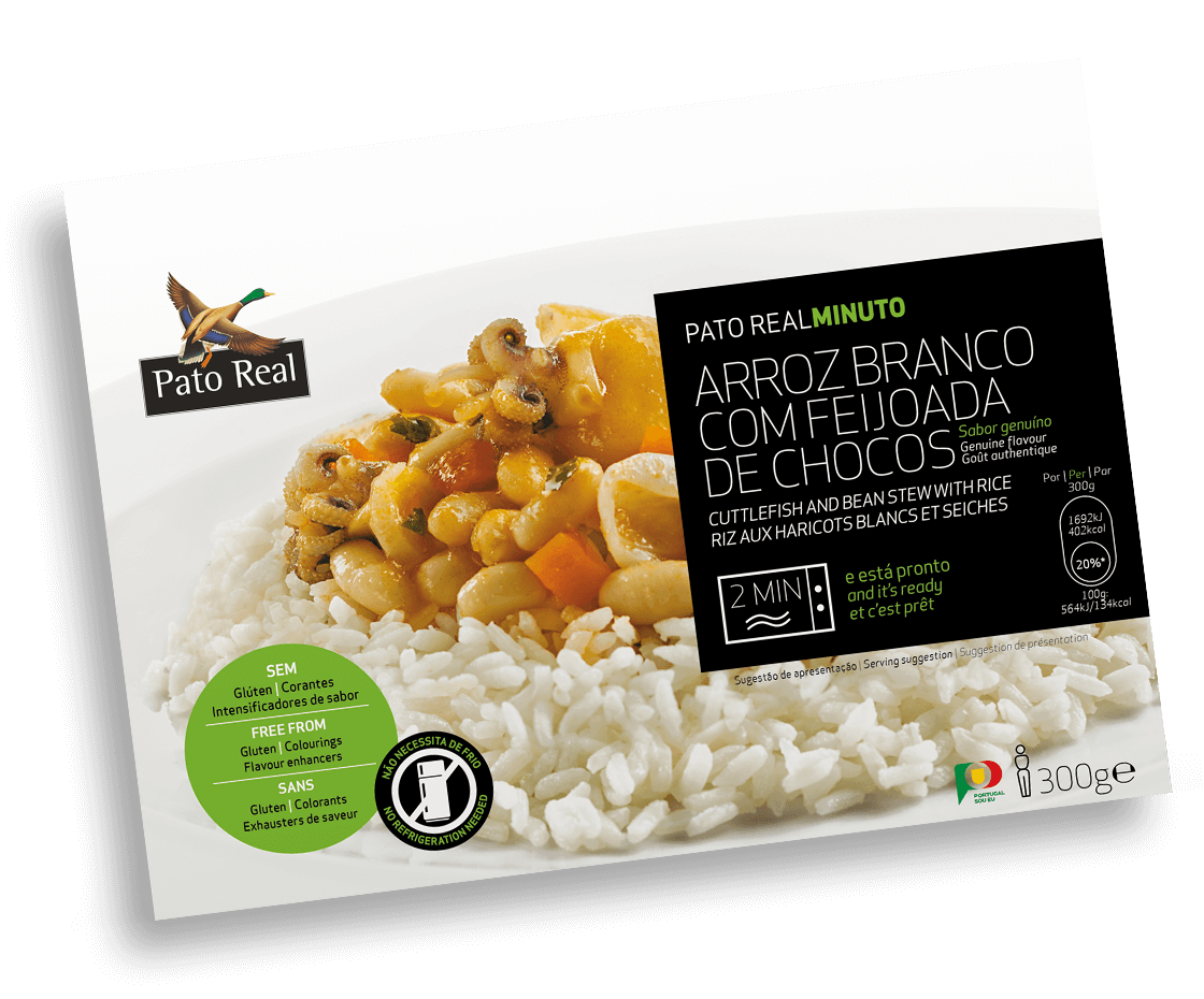 Arroz Branco com Feijoada de Chocos Pronto a Comer