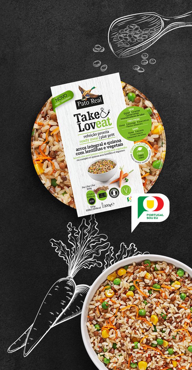Arroz Integral e Quinoa com Lentilhas e Vegetais