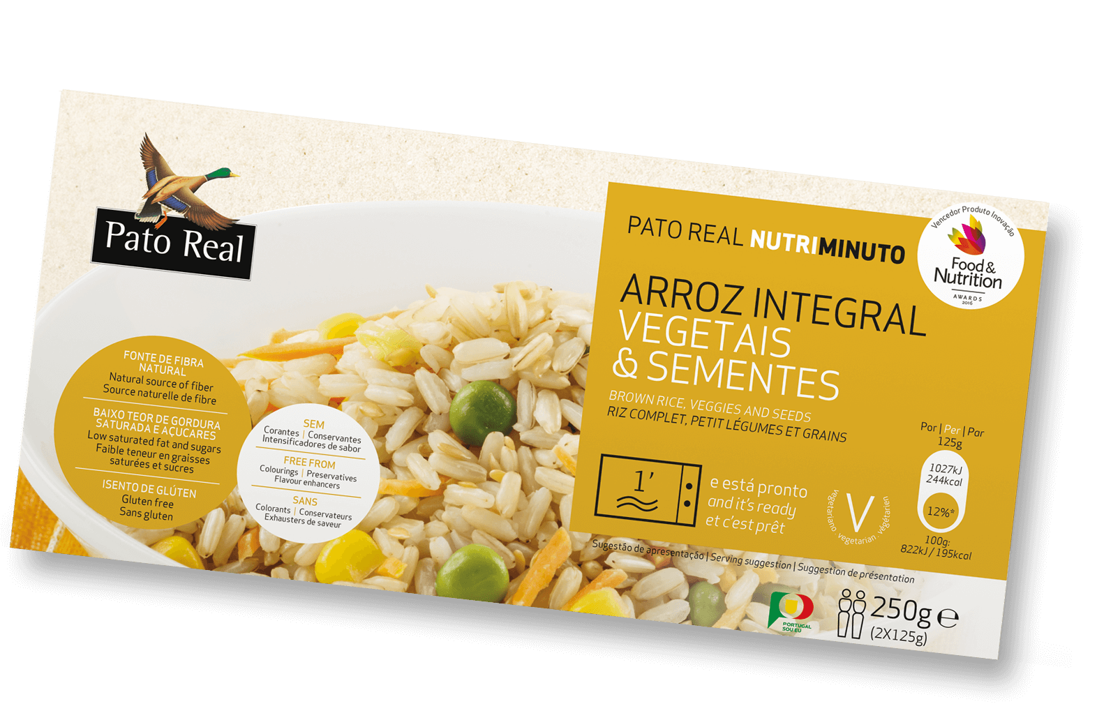 Arroz Integral, Vegetais e Sementes