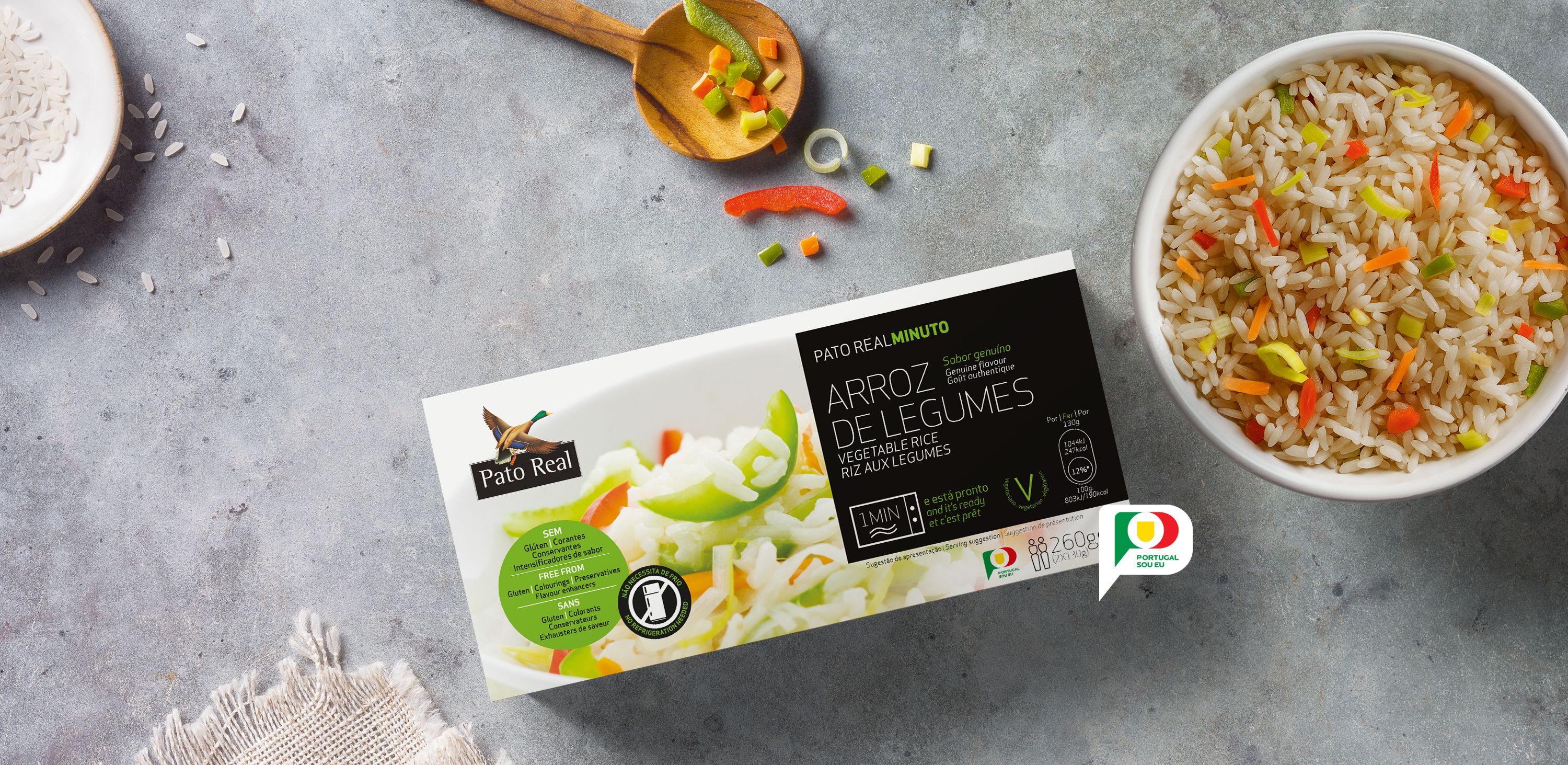 Arroz de Legumes Pronto a Comer