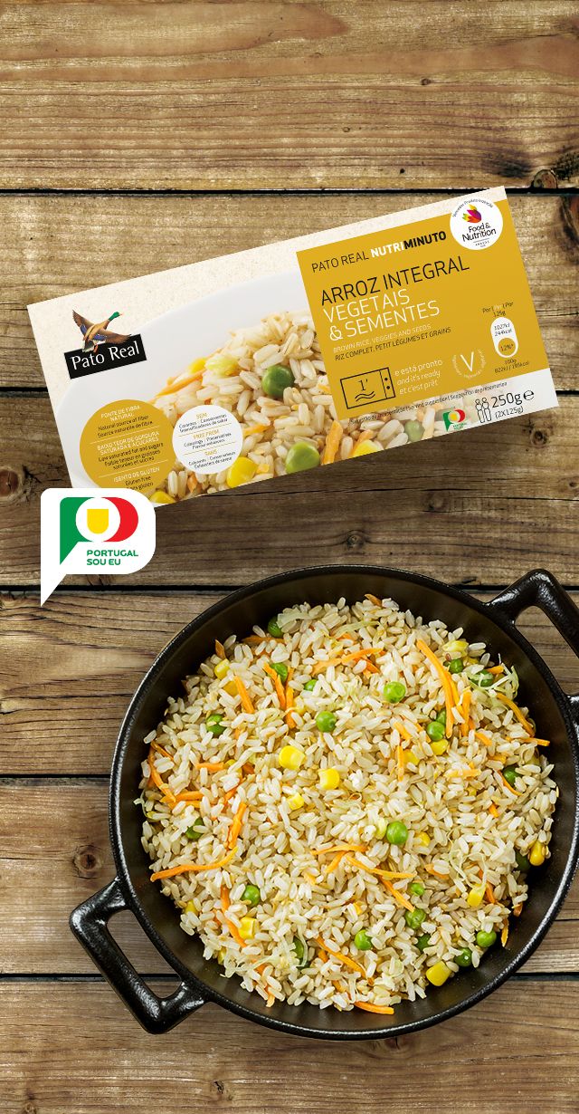 Arroz Integral, Vegetais e Sementes
