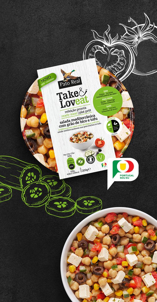 Salada Mediterrânica com Grão de bico e Tofu