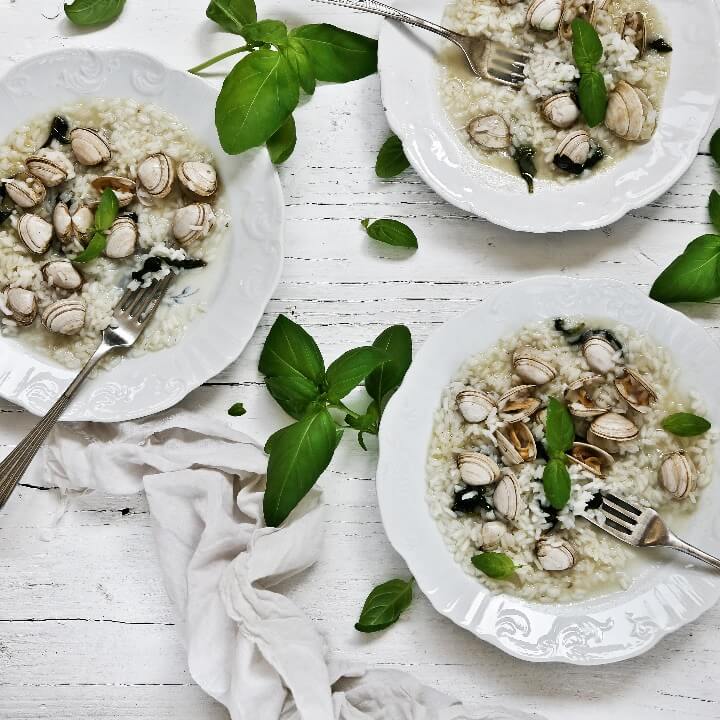 Arroz de Amêijoas e Manjericão