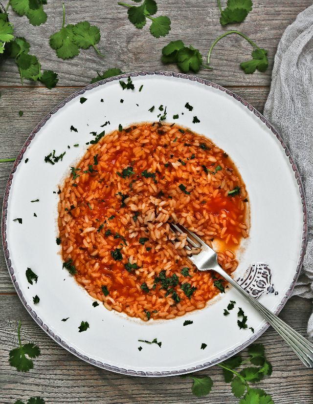 Arroz de Tomate com Coentros