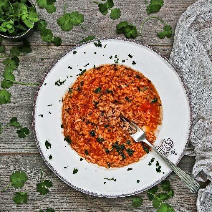 Arroz de Tomate com Coentros
