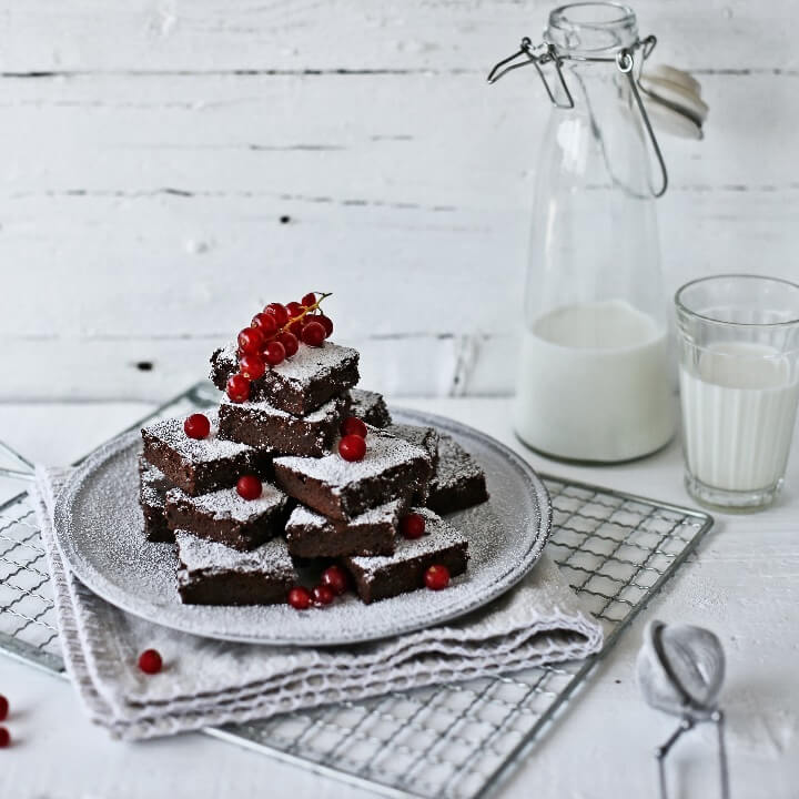 Brownies de Farinha de Arroz (sem Glúten)