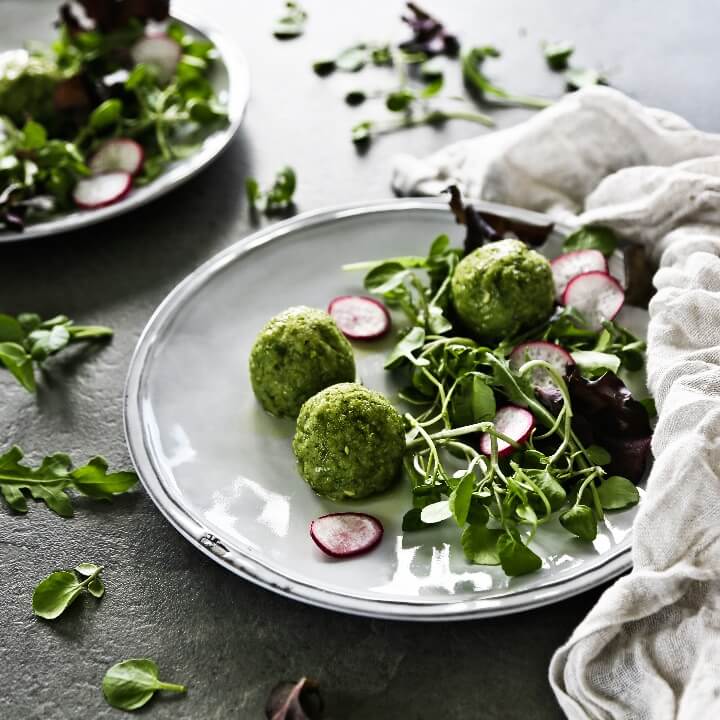 Falafel de Favas e Arroz Jasmim