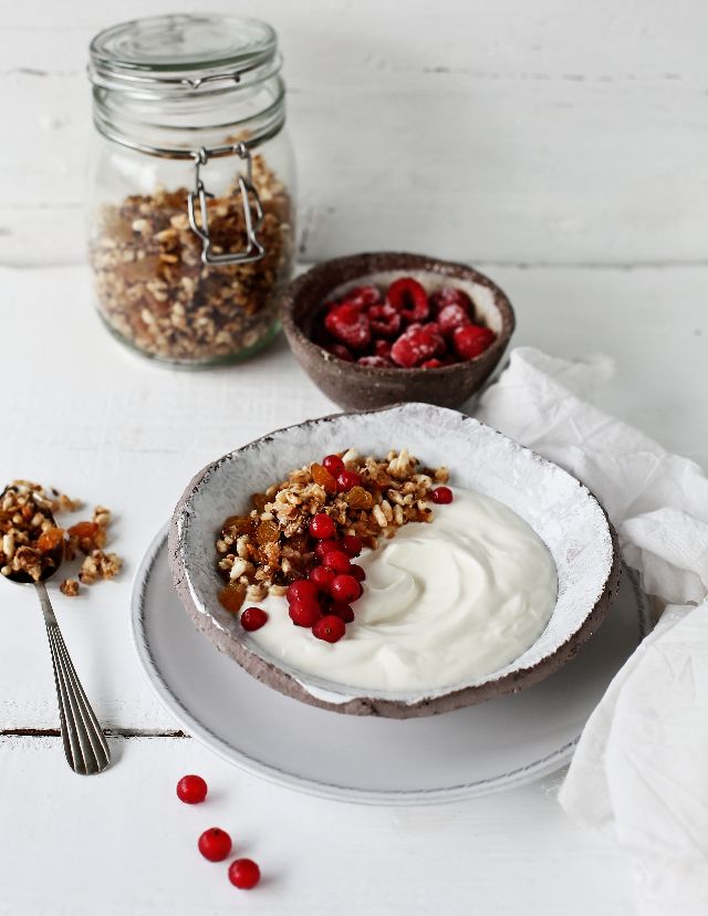 Granola de Arroz Tufado, Linhaça, Aveia e Sultanas