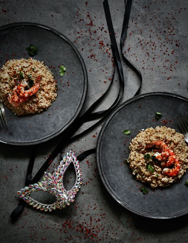Risotto Picante de Gambas e Estragão