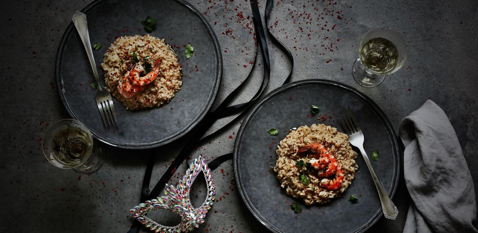 Risotto Picante de Gambas e Estragão