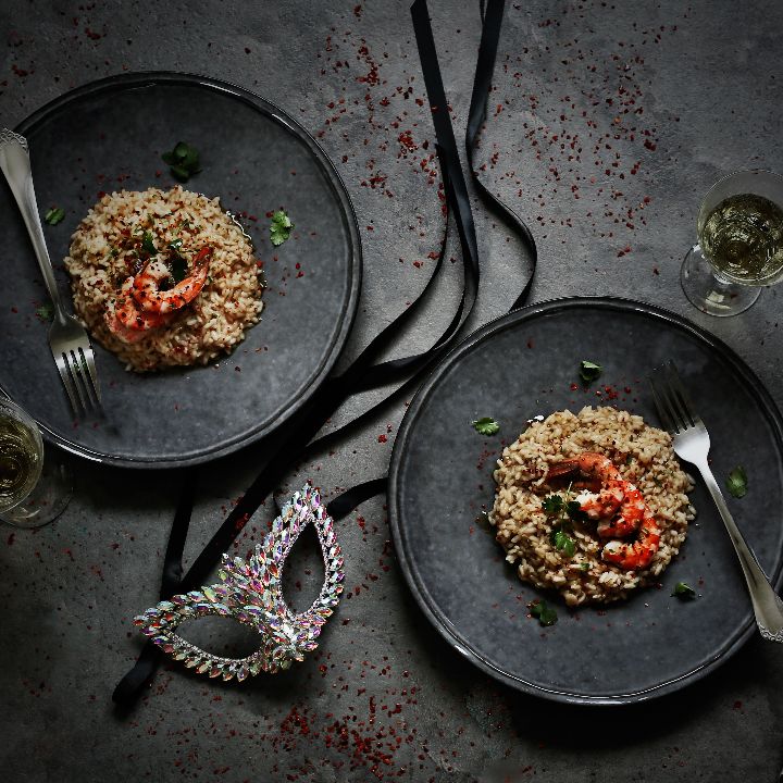 Risotto Picante de Gambas e Estragão