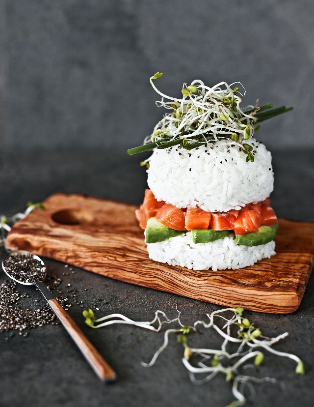 Sushi Burguer de Salmão