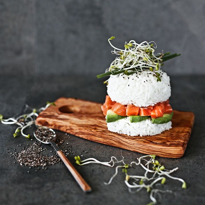 Sushi Burguer de Salmão